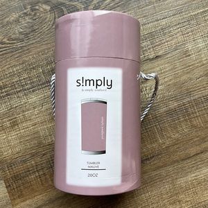 Mauve Simply Southern 20 oz tumbler (Brand new still in box)